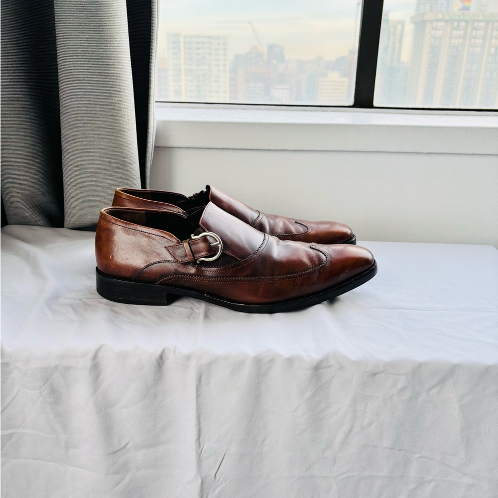Salvatore Ferragamo Brown Leather Loafers men’s size 10
